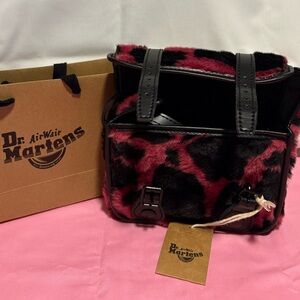 7 INCH FAUX FUR COW PRINT CROSSBODY BAG